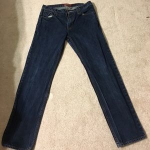 Dark wash men's jeans!
