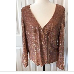 ⭐️HP⭐️Jcrew Madison Collection Sequin Silk Jacket