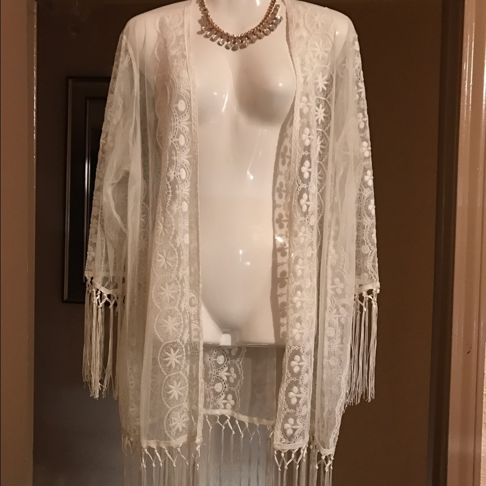 Women's lace cardigan Large