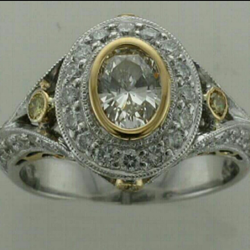 18K white gold, 1.25CTW