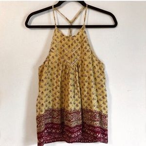 Hollister Yellow Tank Top