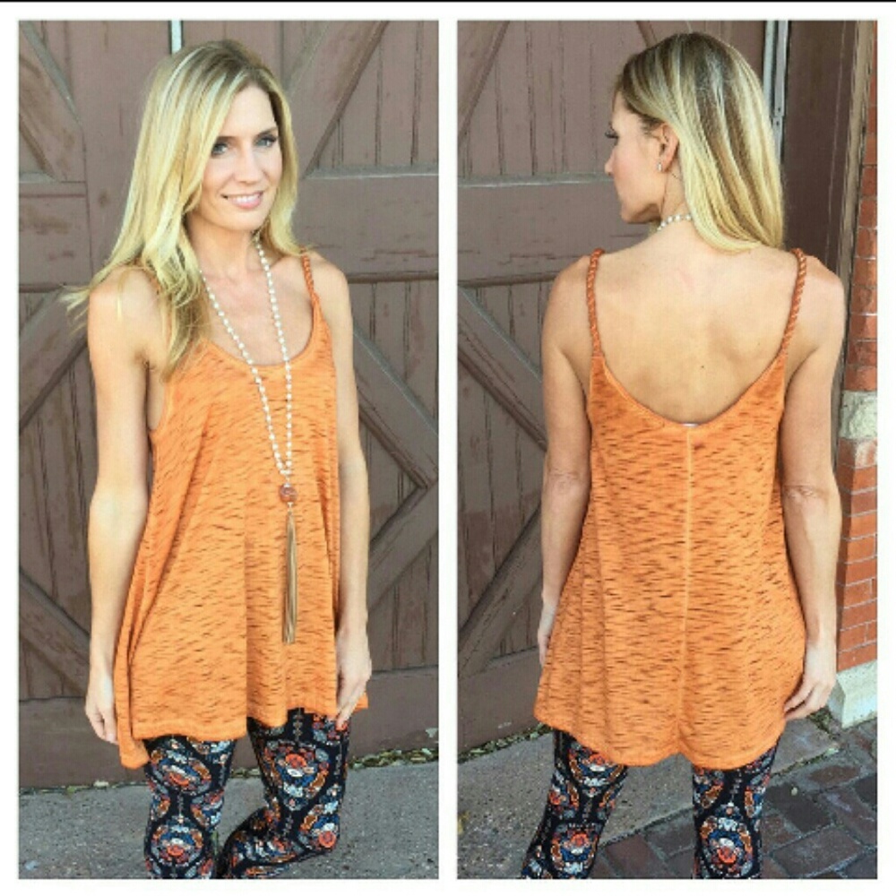💞1 left! Infinity Raine Tangerine Twist Top😘