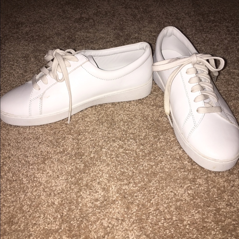 Michael Kors White Leather Sneakers
