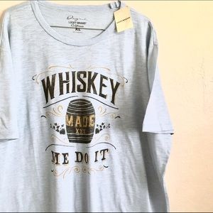 Lucky Brand Whiskey Made Me Do It Shirt