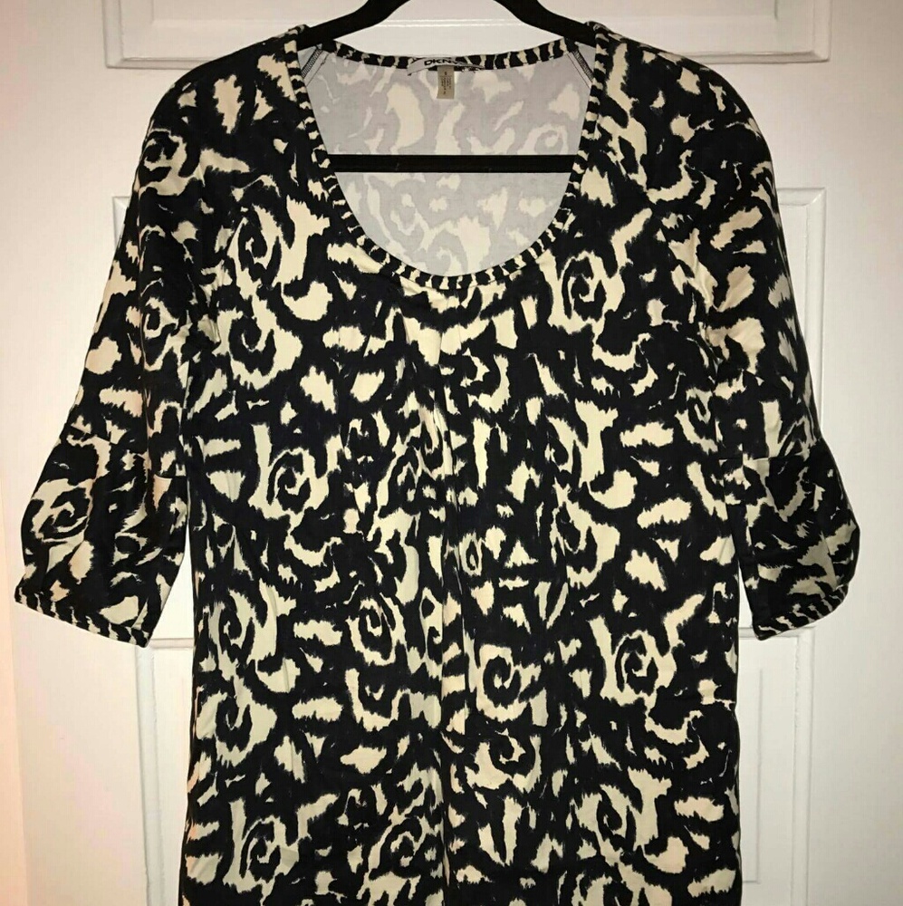 Womens DKNY Tunic patterned top