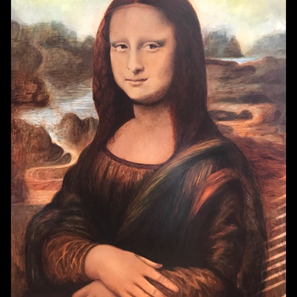 Mona Liza oil painting !