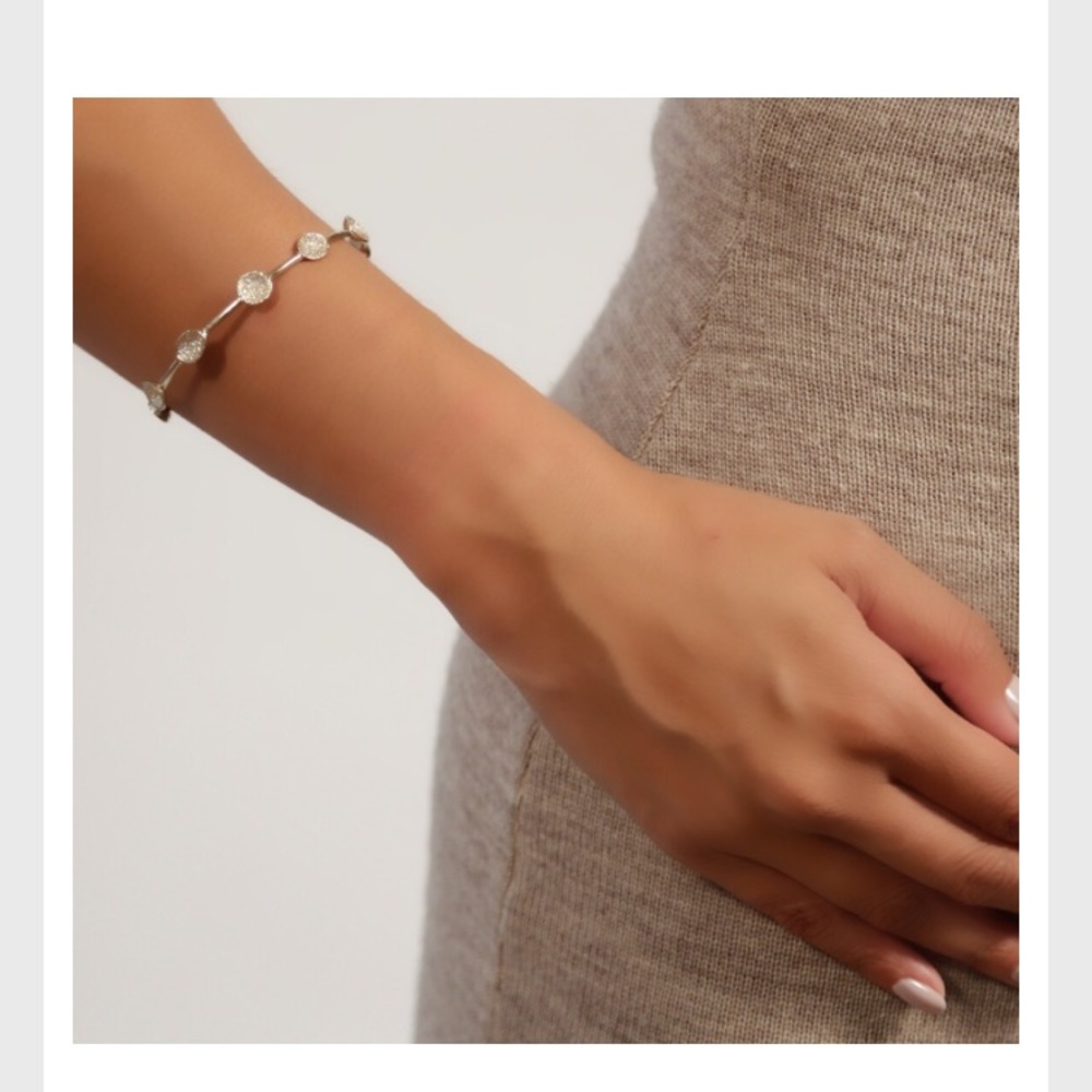 Melinda Maria Silver Mini Pod Bangle