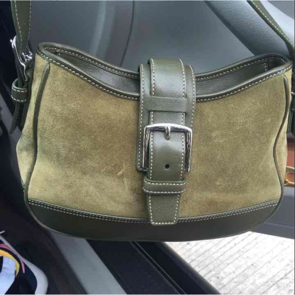 Olive Green Coach Bag