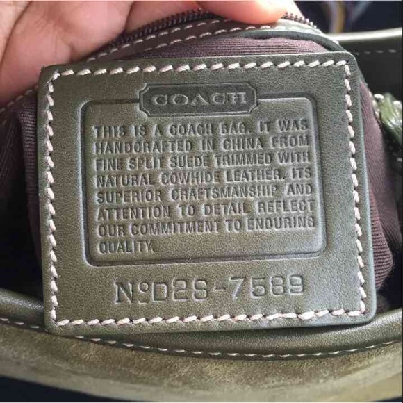 Olive Green Coach Bag - Picture 2 of 4