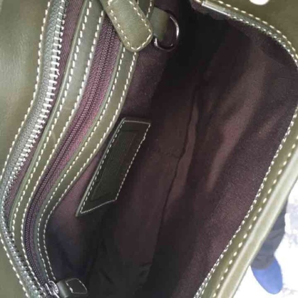 Olive Green Coach Bag - Picture 3 of 4
