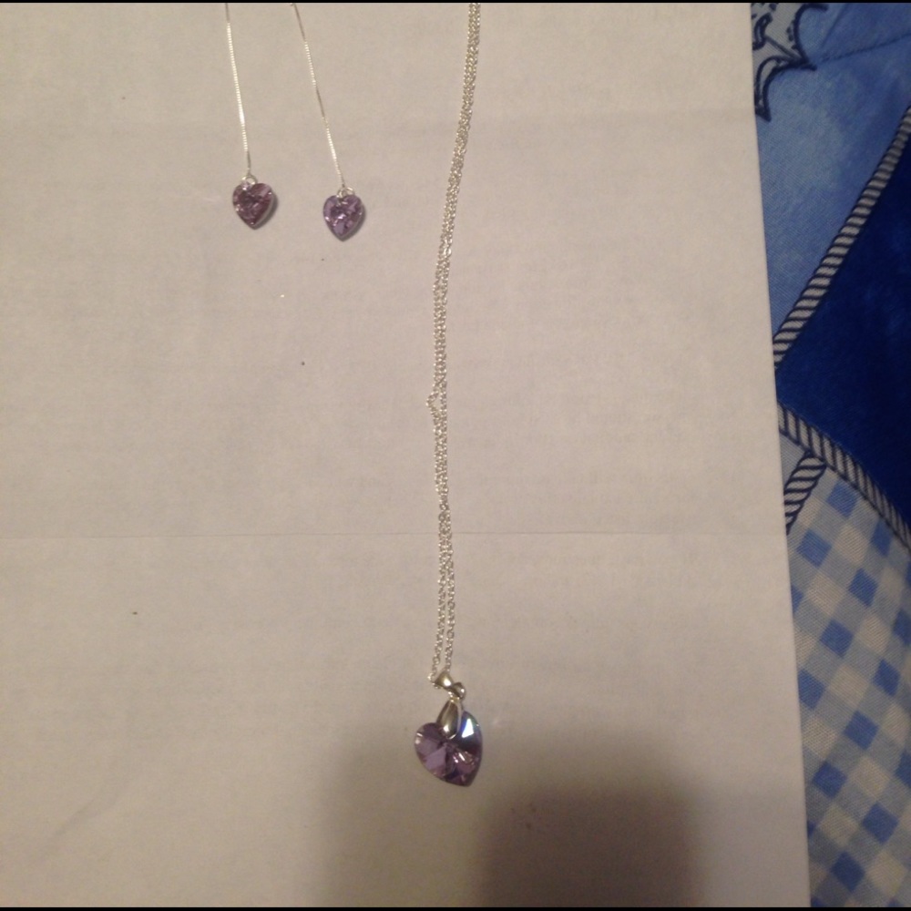 Necklace and earrings