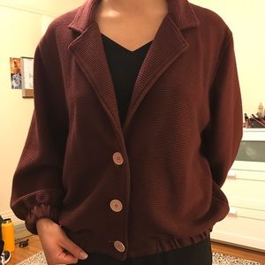 Burgundy American Apparel Light Coat