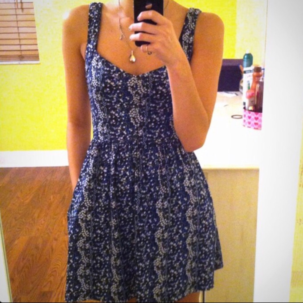 Blue Floral Dress