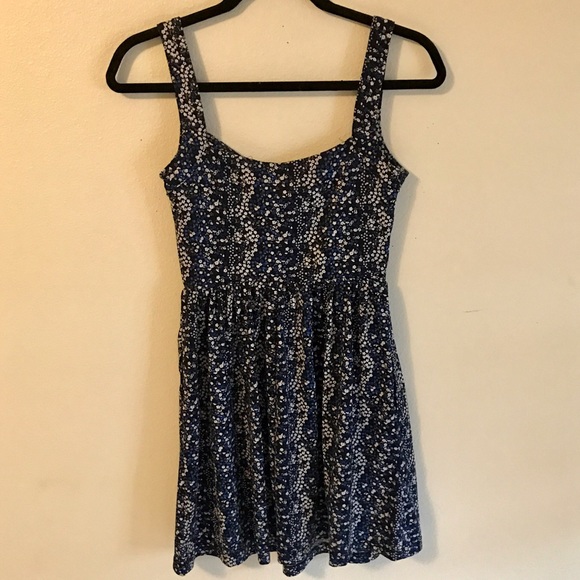 Blue Floral Dress - Picture 3 of 4