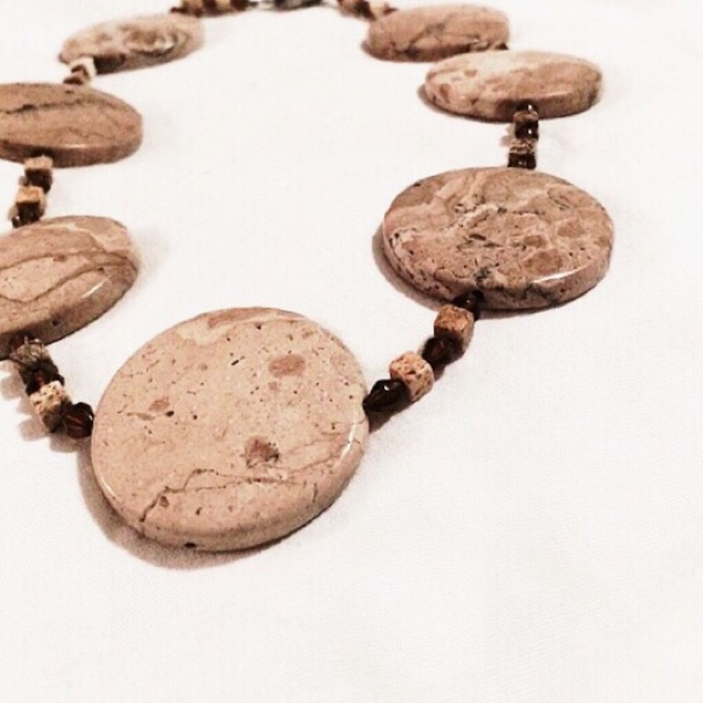 Beaded Stone Necklace