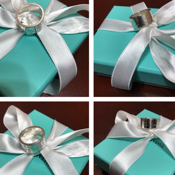 Tiffany & Co. wide notes ring size 7 - Picture 5 of 5