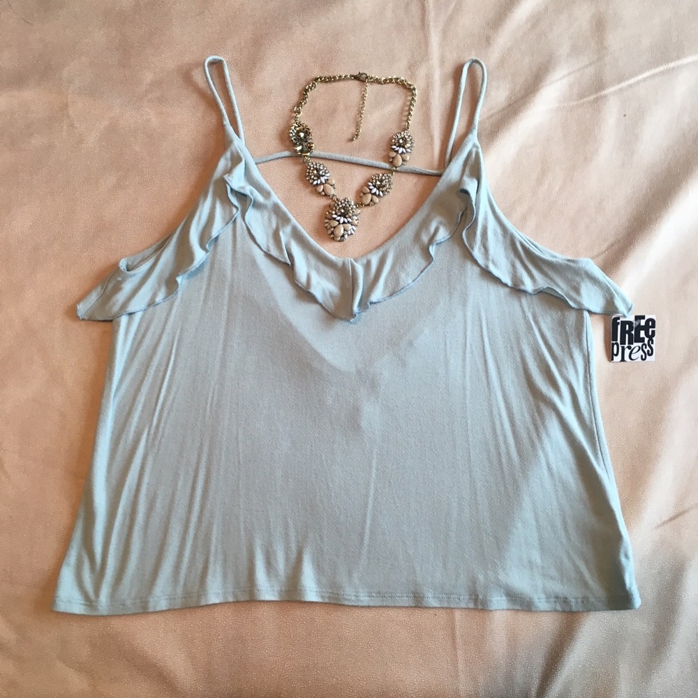 Free Press ruffled tank
