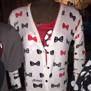 Disneyland Minnie Mouse bows cardigan