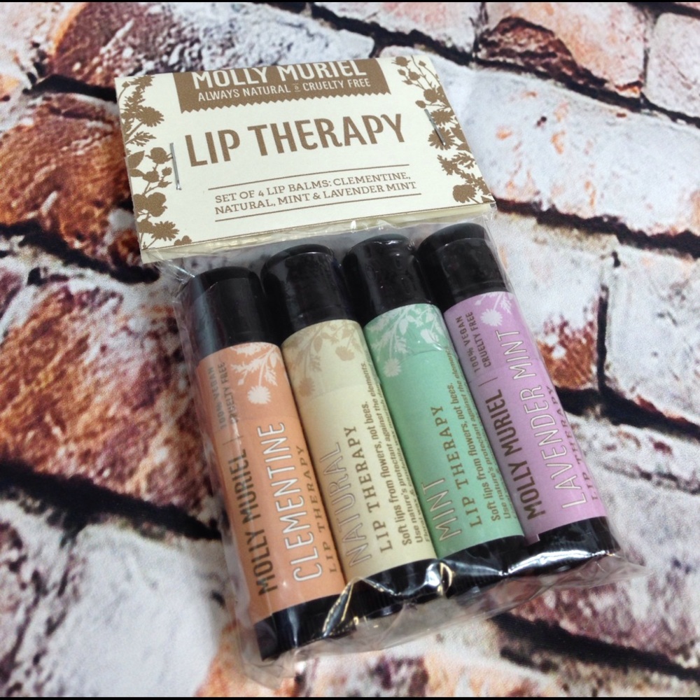 Molly Muriel Lip Therapy Lip Balm 4 pack