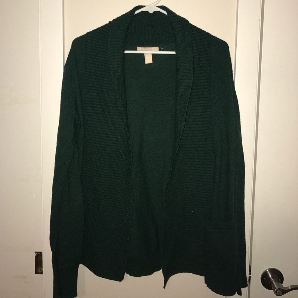 Emerald Green Banana Republic Merino Cardigan