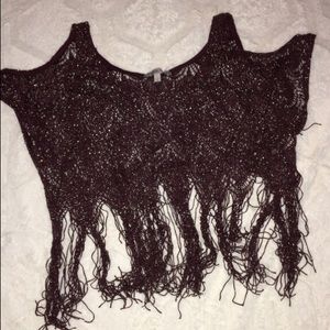 Fringe crop top