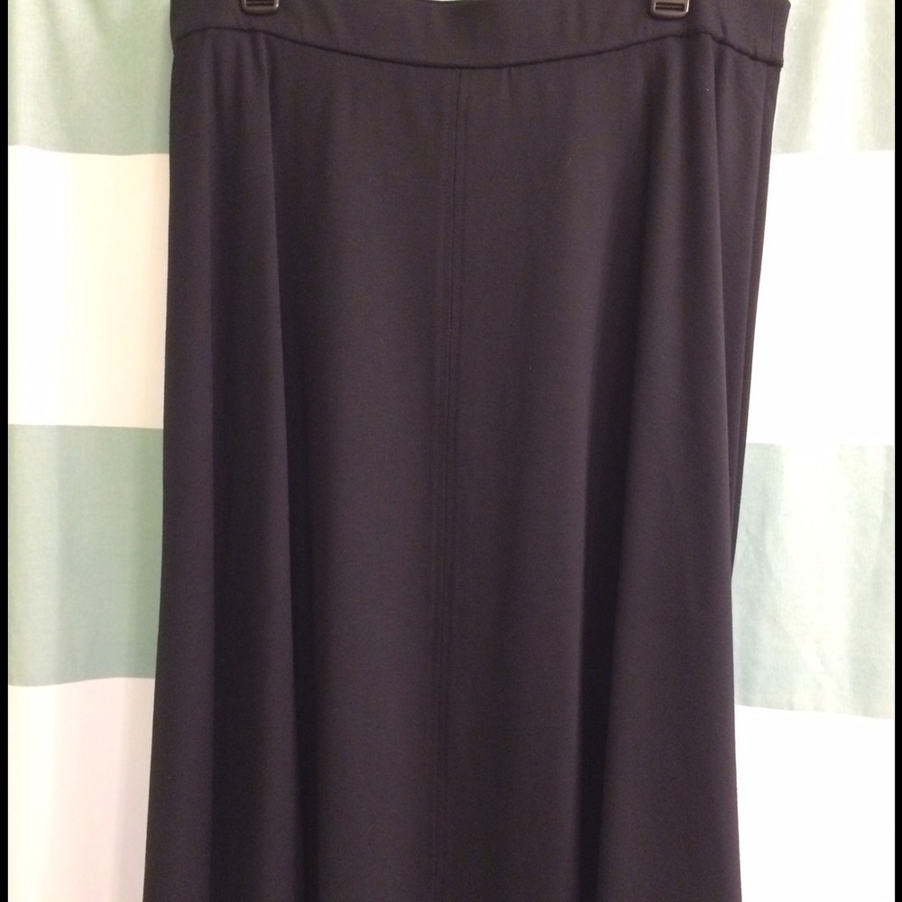 **REDUCED**  Lane Bryant Black Midi Circle Skirt