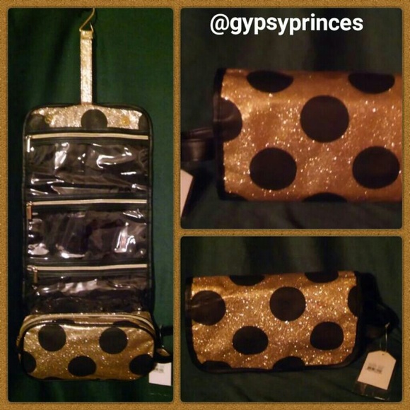 Sparkle In Gold Make-Up Case NWT - Picture 2 of 2