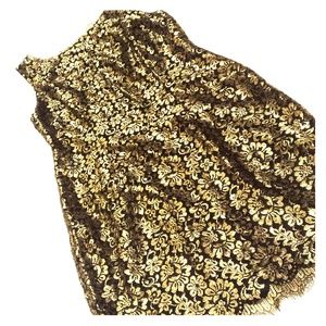 Adrianna Papell Metallic Cocktail Dress sz10 NWOT