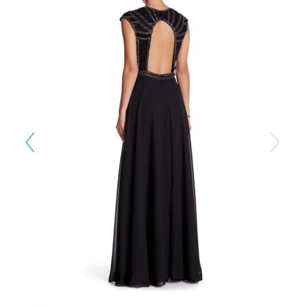 Sequin Silk Gown