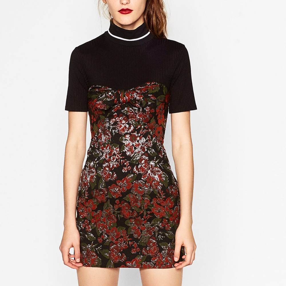 ZARA New w/ Tag 2016 Jacquard Mini Tube Dress