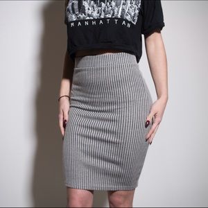Ripped midi skirt