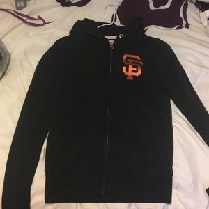 "pink" giants sweatshirt