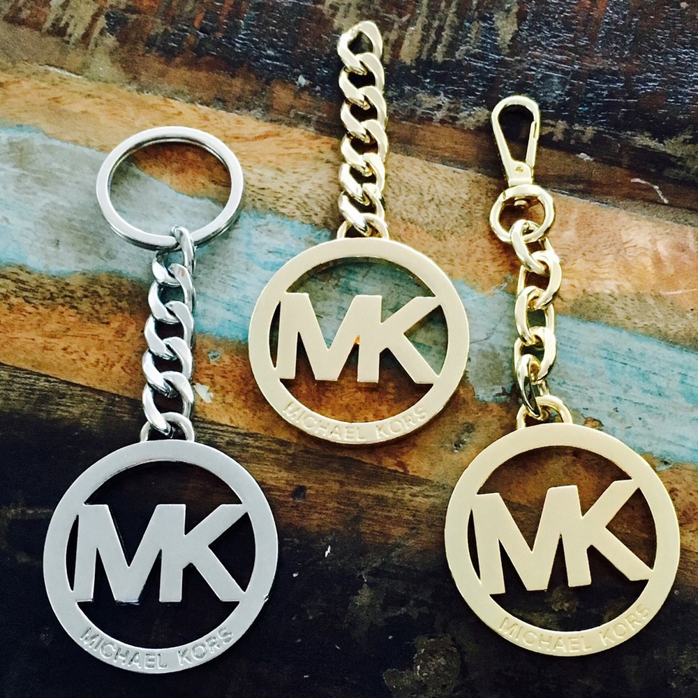 Authentic Michael Kors Signature GOLD Keychain