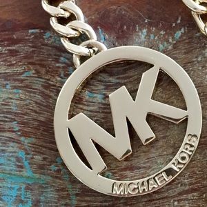 Authentic Michael Kors Signature GOLD Keychain