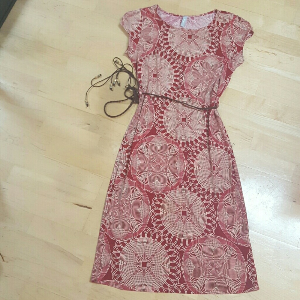 Beautiful knee length red dress