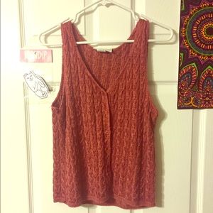 *SOLD* Maroon knit tank