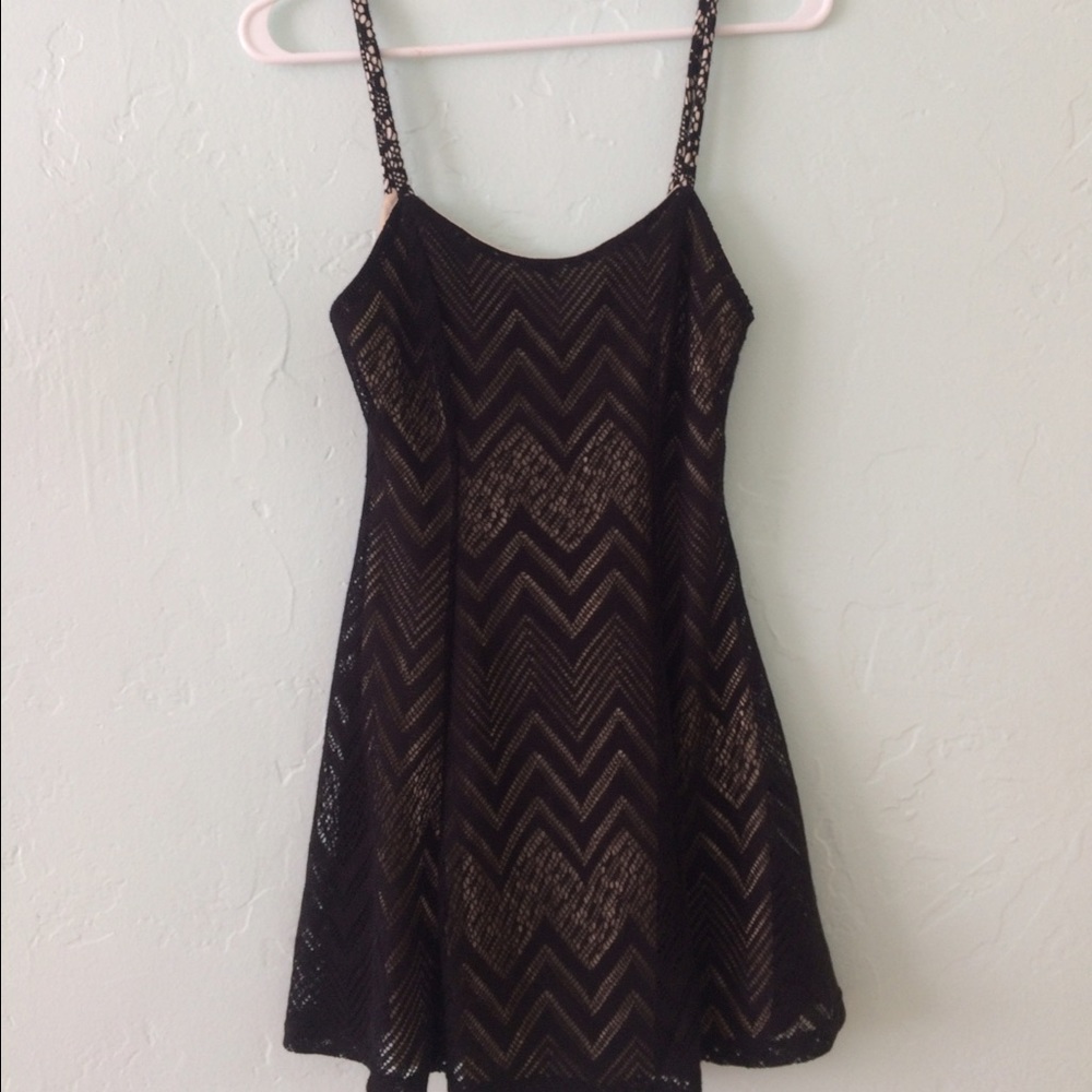 black mesh dress