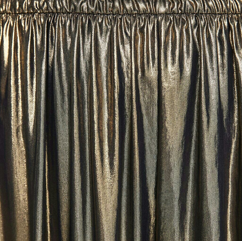 Zara Merallic Dark Silver Trousers - Picture 5 of 7