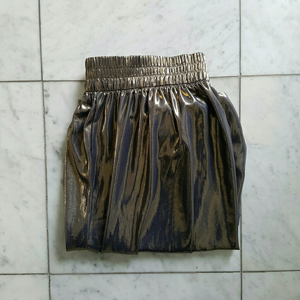 Zara Merallic Dark Silver Trousers - Picture 7 of 7