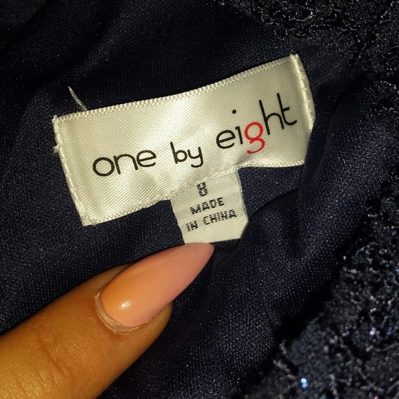 One By Eight Navy Blue Cocktail  Dress NWOT - Picture 5 of 6