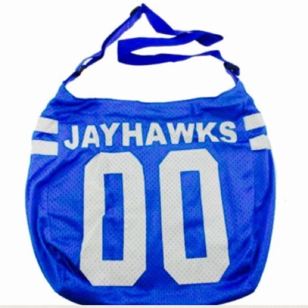 NWT $89 KU JAYHAWKS Jersey Hobo Bag / Crossbody Purse RARE & COLLECTIBLE