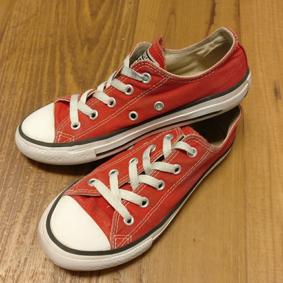 Converse Other - Red Converse Low Tops Youth
