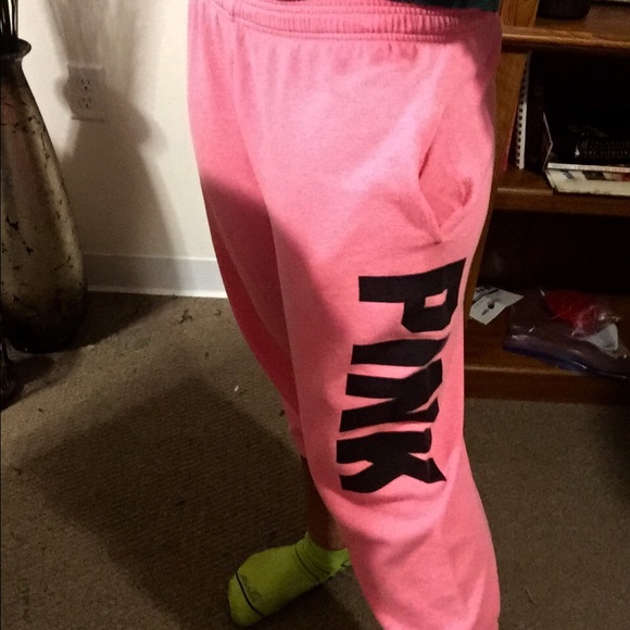 PINK Victoria's Secret Pants - 😍 Victoria's Secret PINK Flashy Logo Sweats FINAL