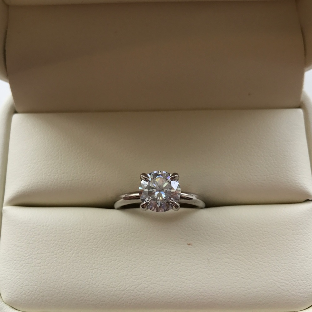 Not For Salw 1.42ct. Hearts & Arrows Moissanite - Picture 3 of 8