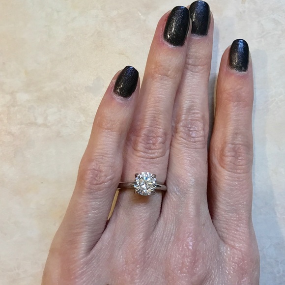 Not For Salw 1.42ct. Hearts & Arrows Moissanite - Picture 5 of 8