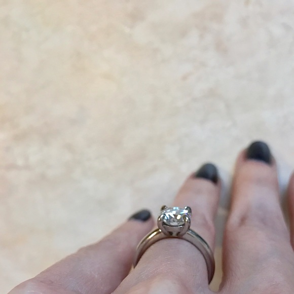 Not For Salw 1.42ct. Hearts & Arrows Moissanite - Picture 6 of 8