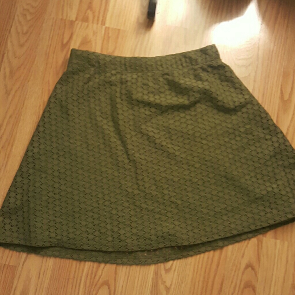 Green skirt