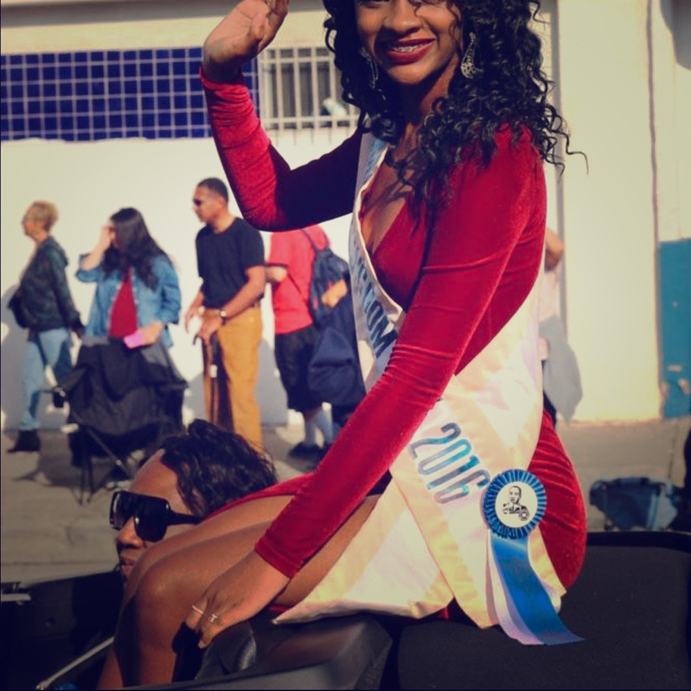 Floor length Burgundy dress !