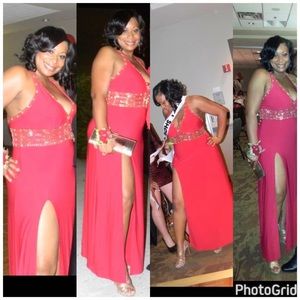 Red special occasion dress