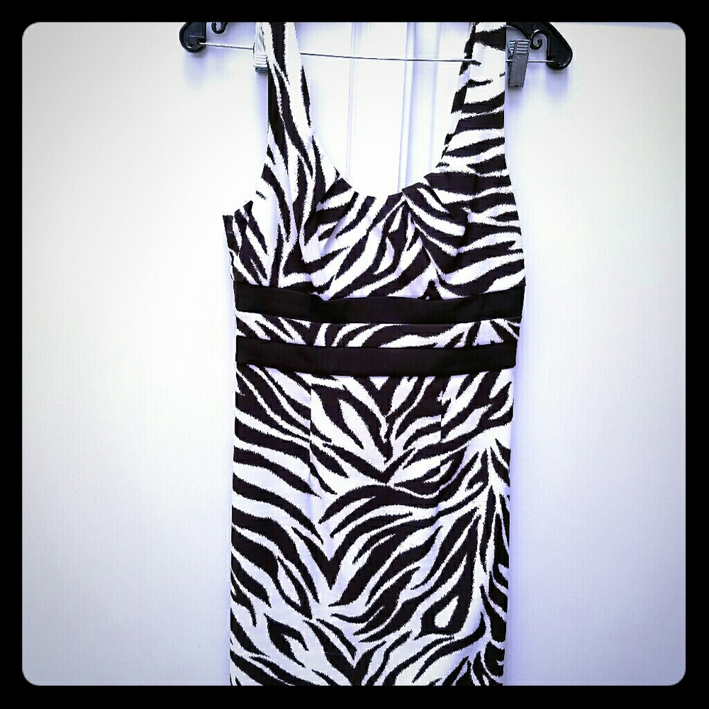 BLACK & WHITE ZEBRA -"ish"..dress